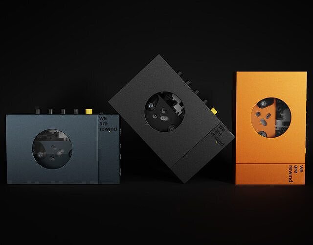 we are rewind modern cassette player free 3d model…