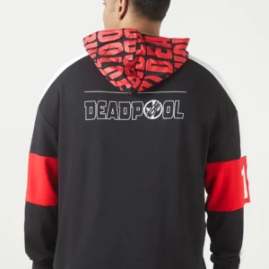 men's black & white graphic printed oversized plus size hoodies