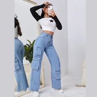 High-Rise Wide Jeans
