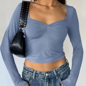Chic Solid Casual Top