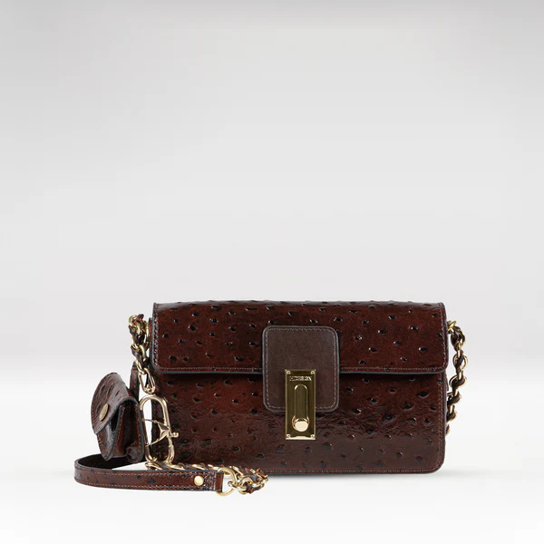 Cottage Brown Leather Shoulder Bag