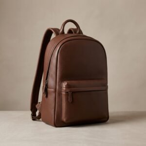 Premium Leather Backpack – Stylish, Durable & Spacious