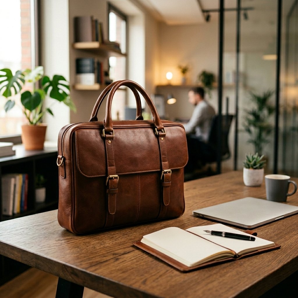 Premium Leather Office Bag