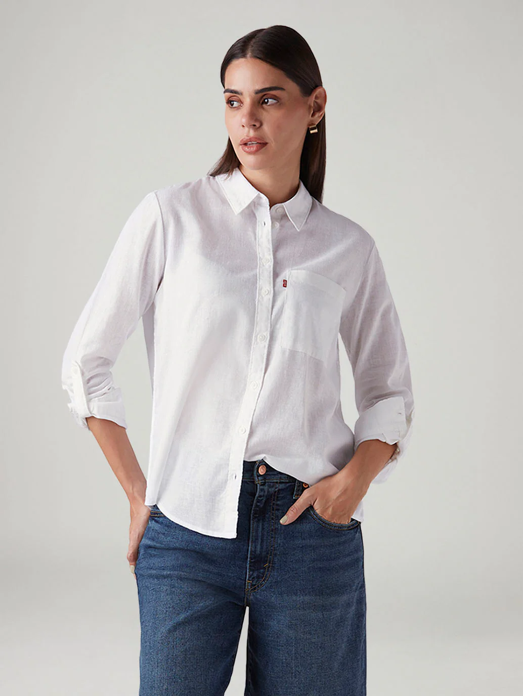 Women's Solid Relaxed Shirt