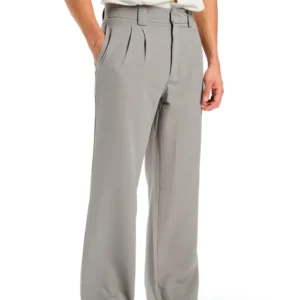 Grey Loose Fit Tailored Trouser