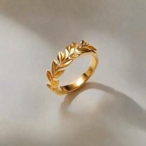 Gold leaf ring