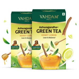 Ashwagandha+ Honey Lemon Green Tea