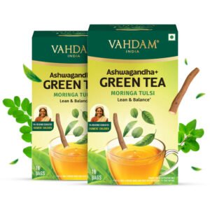 Ashwagandha+ Moringa Tulsi Green Tea