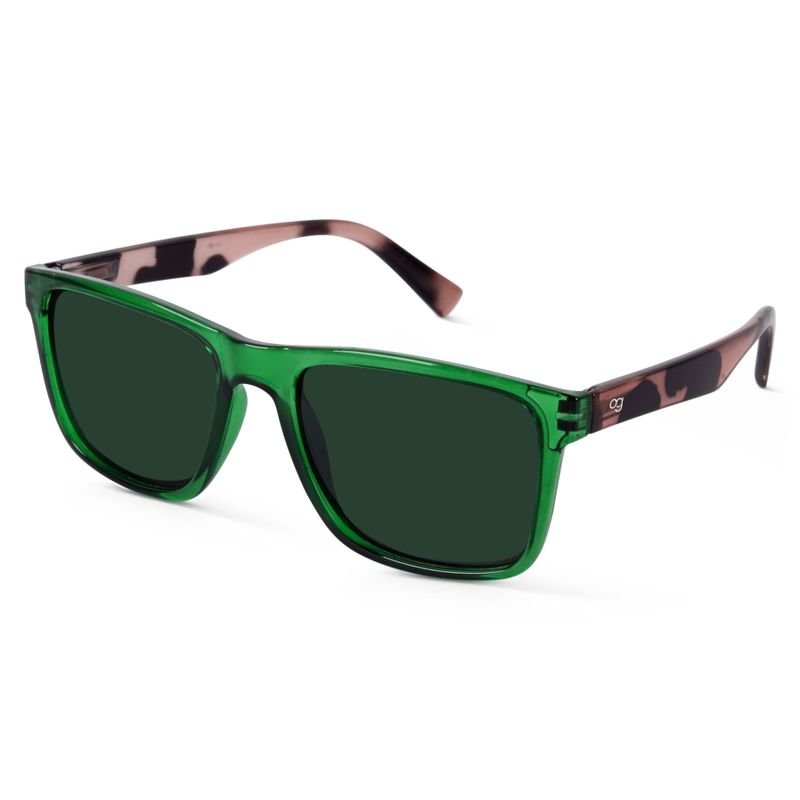 Auralite Printed Polarized Square Sunglasses